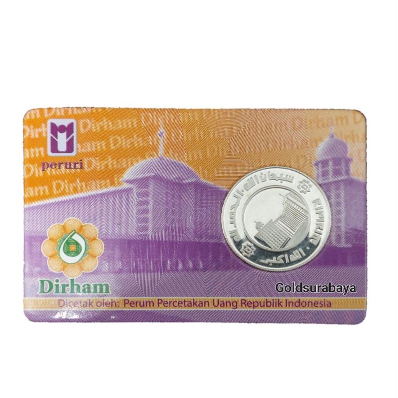 Koin Perak 5 Dirham Peruri 14.875 gr Silver not antam wakala sala imn alfath isilver nadir srh