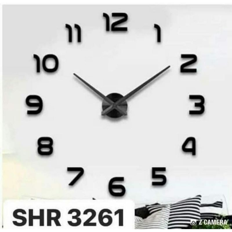 Jam dinding korea besar 3D