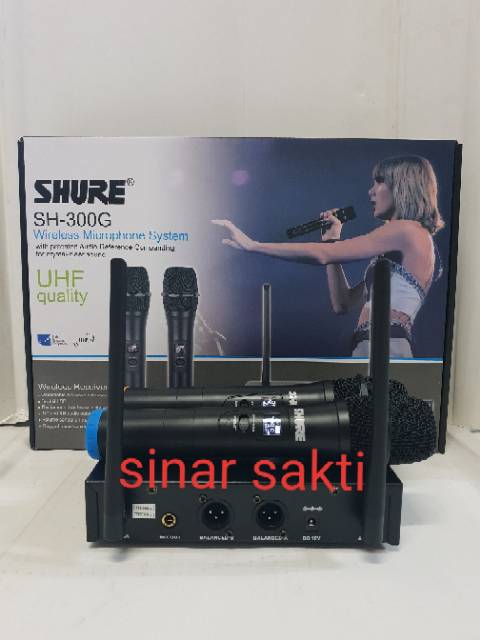 PROMO MURAH MIC WIRELESS SHURE SH 300 ( HANDHELD )