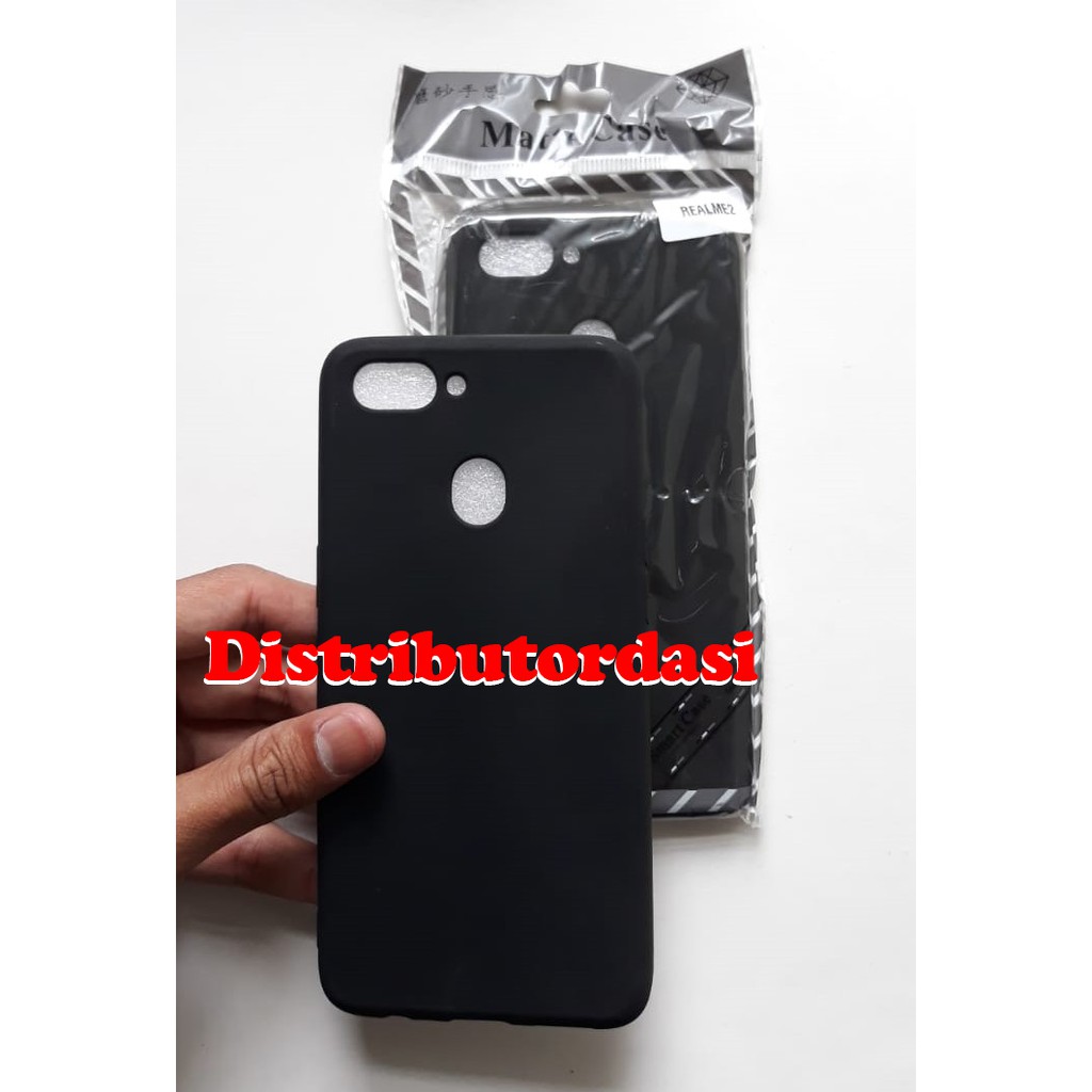 SOFTCASE CASE TPU SILIKON CASING KONDOM blackmatte case Realme 2 ready stok grosir