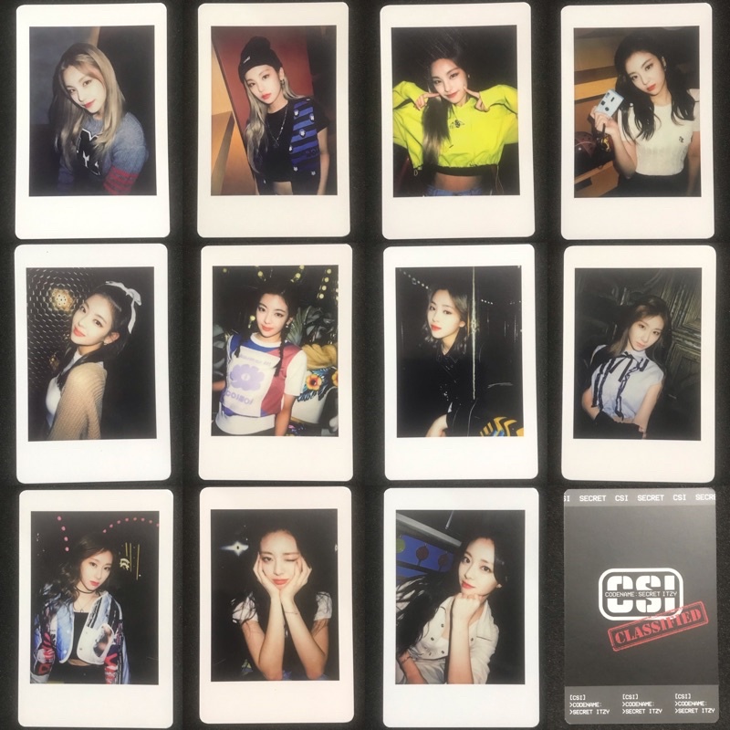ITZY - [CSI] CODENAME: SECRET ITZY - Yeji Lia Ryujin Chaeryeong Yuna - Polaroid Photocard Table Pad 