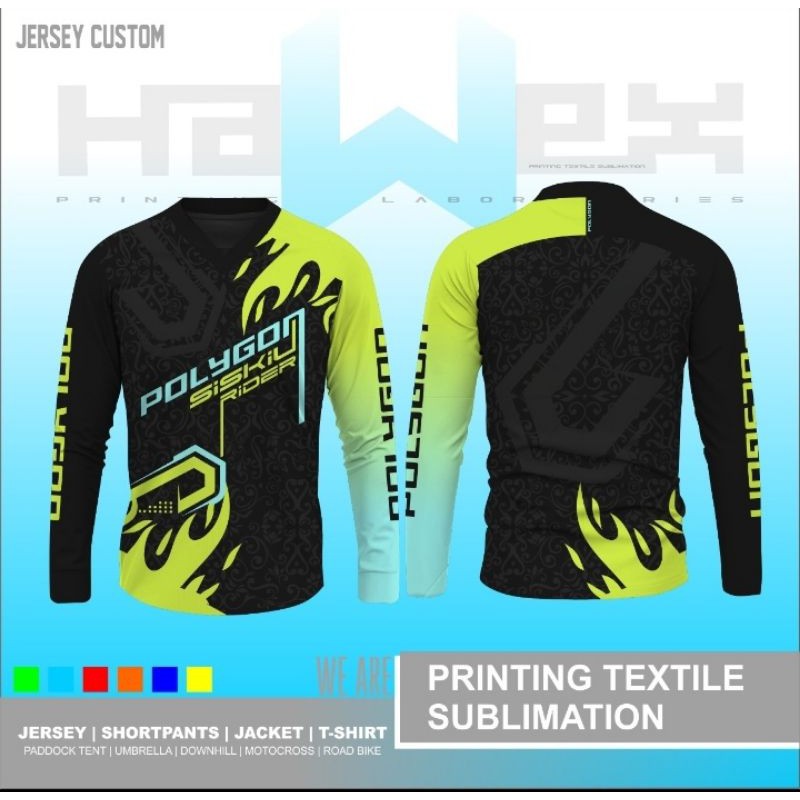 JERSEY SEPEDA DOWNHILL MTB POLYGON CUSTOM AM PRODUCT