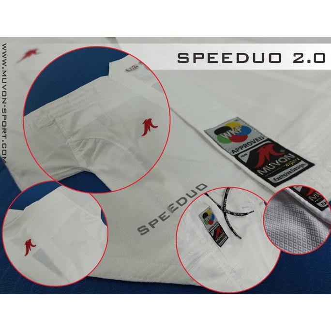 Baju Karate gi Kumite MUVON SPEEDUO WKF APPROVED Original