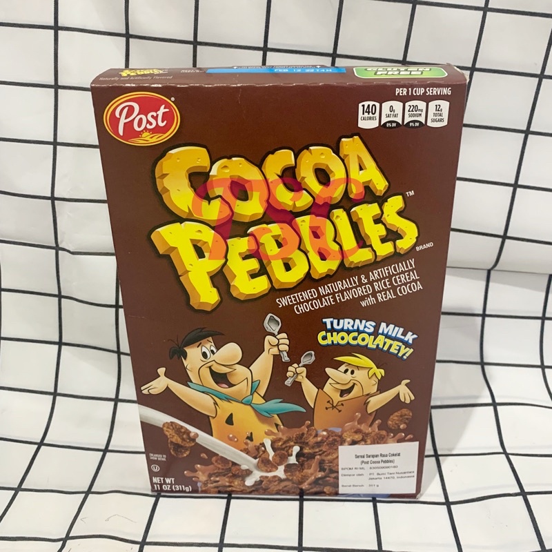 

POST Cocoa Pebbles 311gr / Rice / Cereal Made in USA / Sereal / Cokelat / Chocolate
