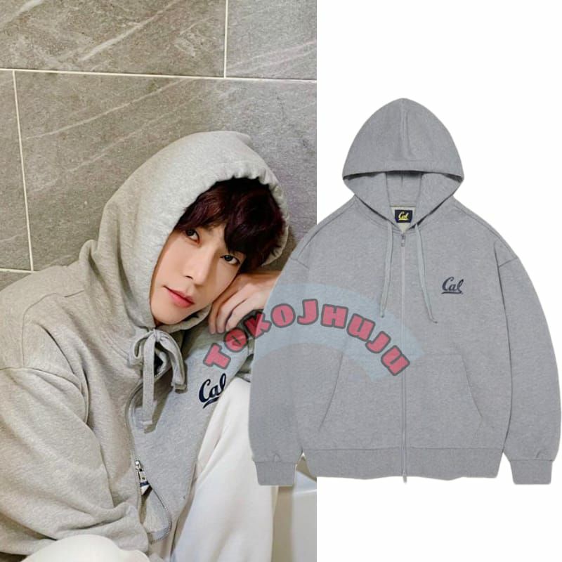 Jaket Hoodie NCT Doyoung style CAL LOGO KECIL