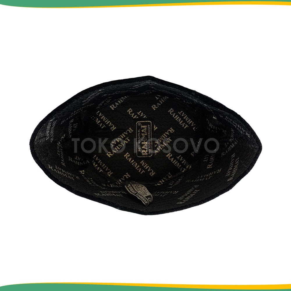 GROSIR (10 Pcs) Songkok Tinggi 11 RAHMAT SPESIAL AC Peci Hitam Bludru Sufi Madura Sholat Ukuran Anak Laki Pria Dewasa Santri Pesantren Kopiah Haji Solat Pendek Full Beludru Polos Kopyah Shalat Motif Bordir Batik NU Jumbo Kopeah Putih Nasional Paket Usaha