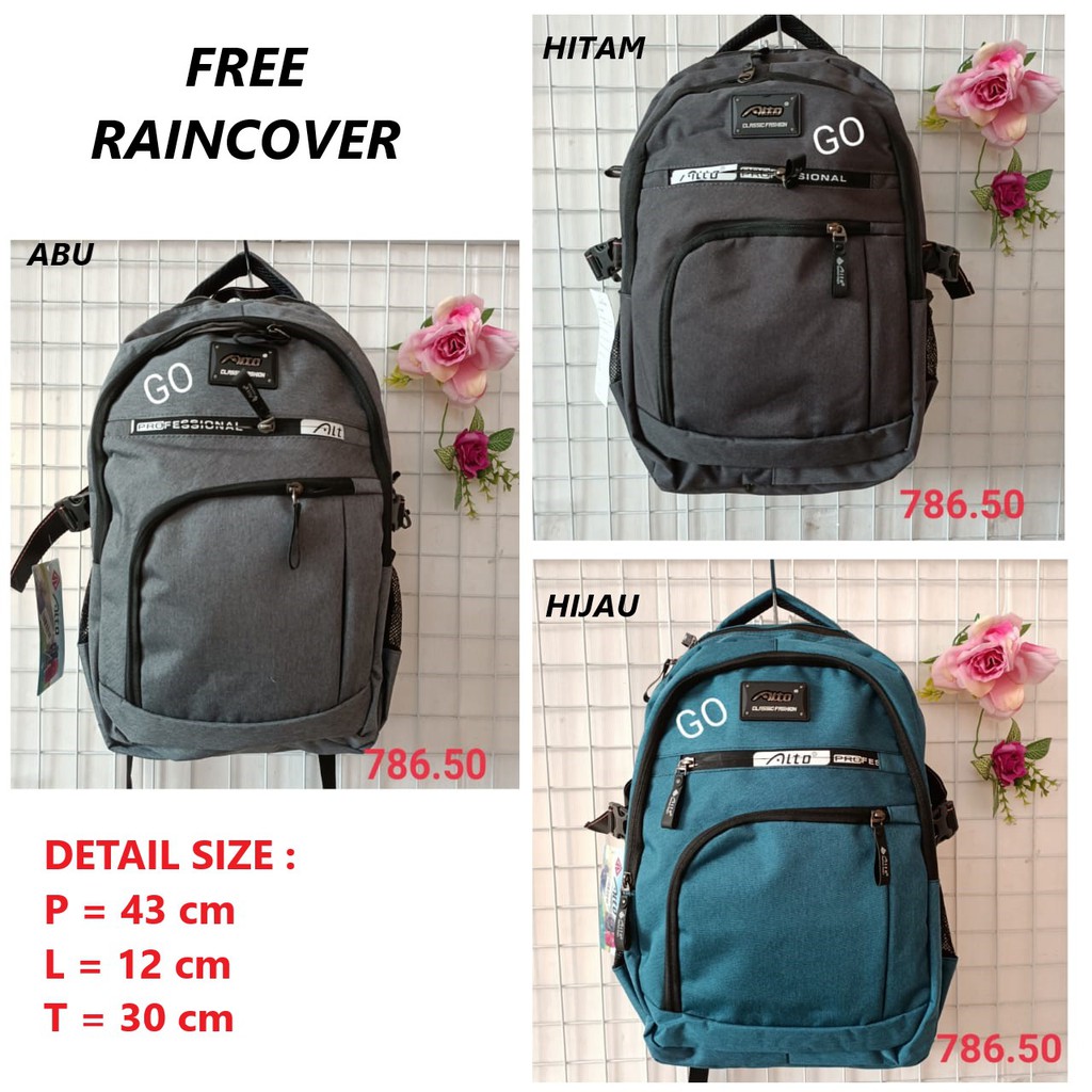 gos PALO ALTO TAS RANSEL D1 Laptop Free RainCover Original