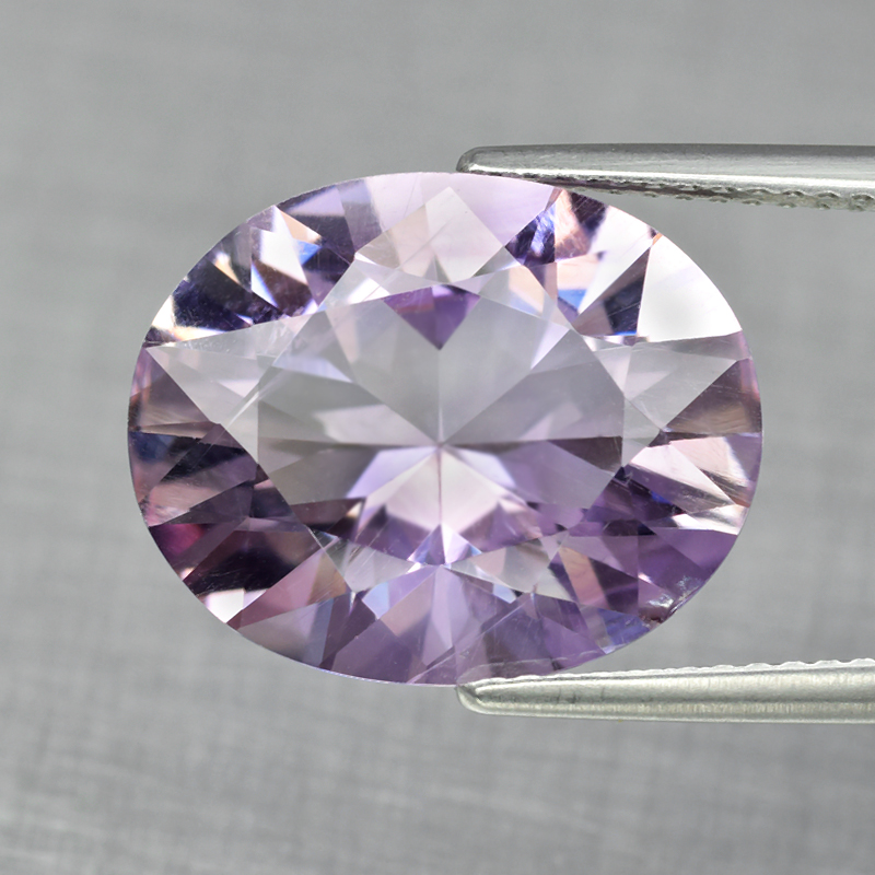 Oval Brilliant Cut 7.25ct 15.5x12.7x7.9mm Natural Unheated Very Light Purple Amethyst AT187