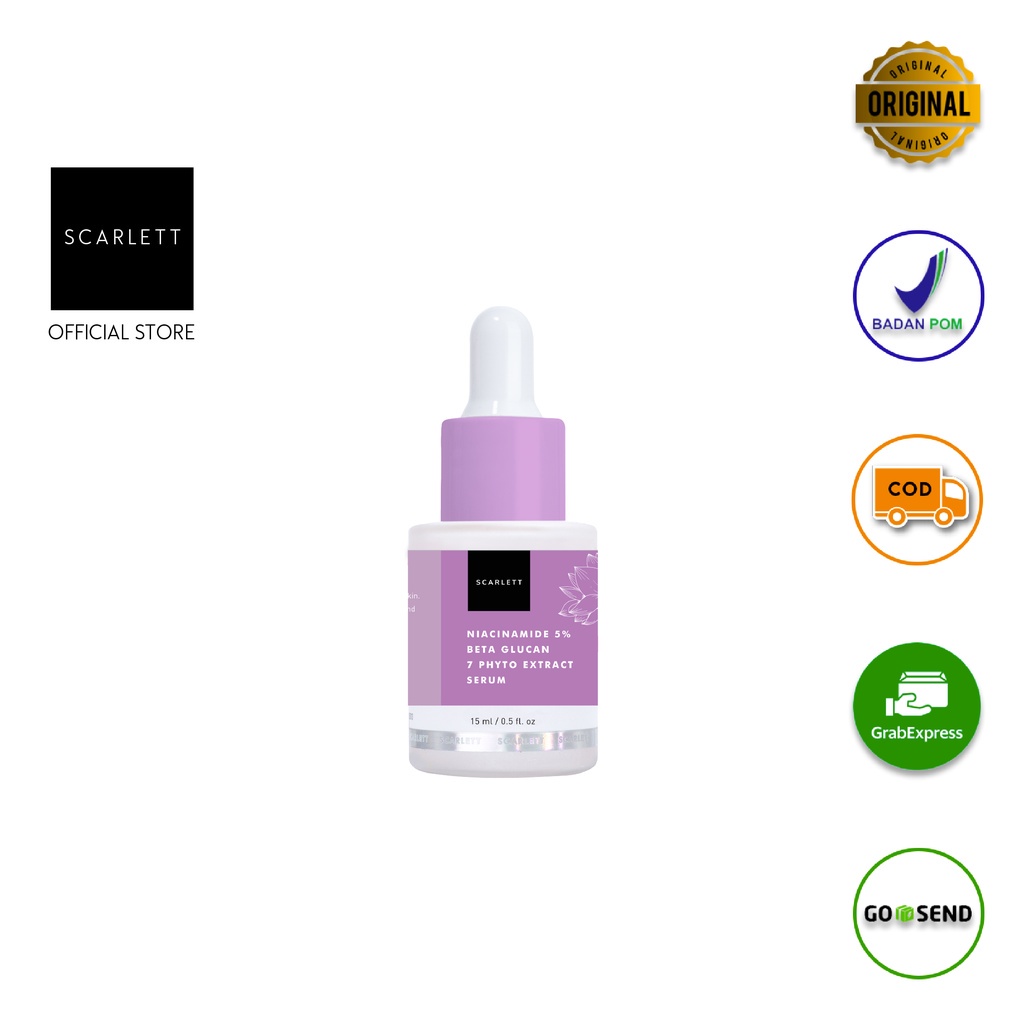 Scarlett Whitening Acne Serum | Scarlet Whitening Brightly Ever After Serum C-POWER | NIACINAMIDE SERUM| RETINOL SERUM | AGE PHYTO SERUM BPOM SERUM SCARLET