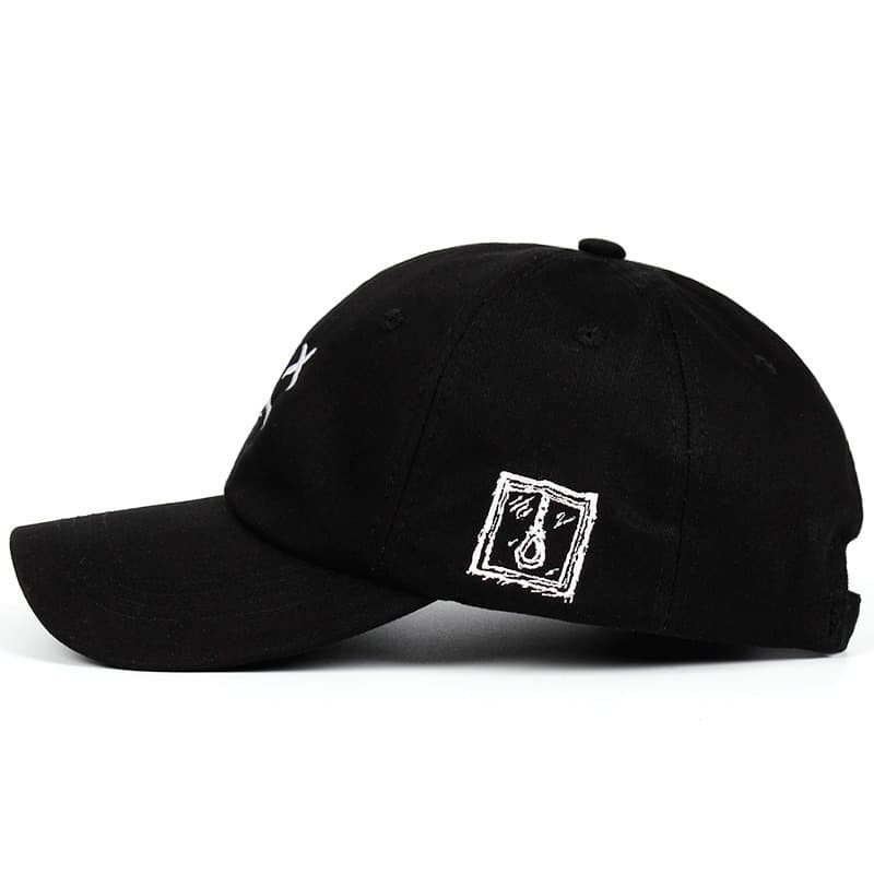 Topi Baseball Snapback Marshmello Sad - Black