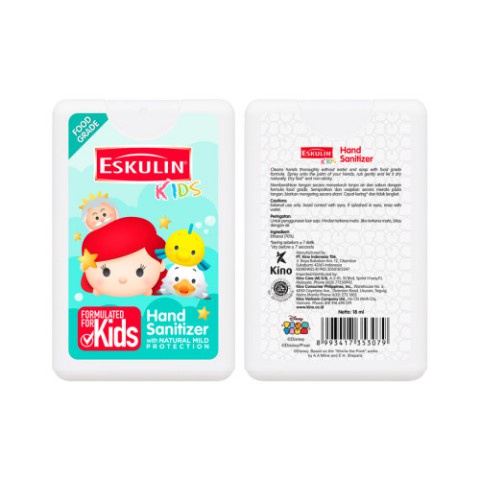 18 ml - Eskulin Kids Hand Sanitizer - Seri Tsum Tsum - Pembersih Tangan Kesehatan Anak kotak mudah masuk kantong Wangi Lembut di Kulit