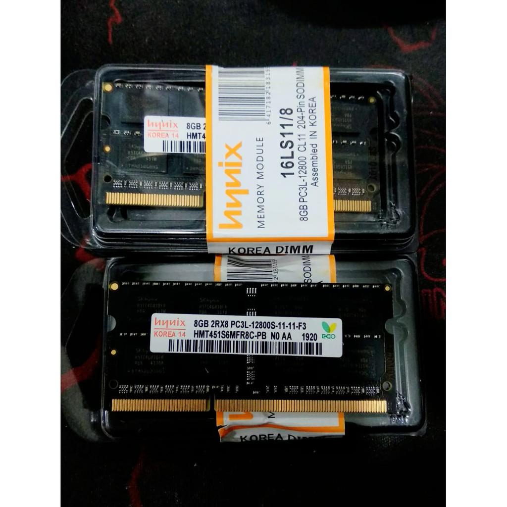 RAM / MEMORY Hynix SODIMM Laptop DDR3L 8GB 1600/12800