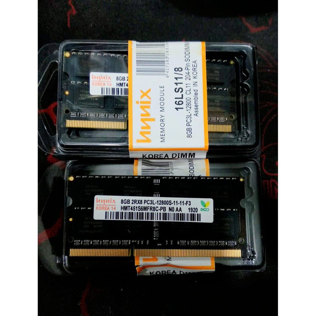 RAM / MEMORY Hynix SODIMM Laptop DDR3L 8GB 1600/12800