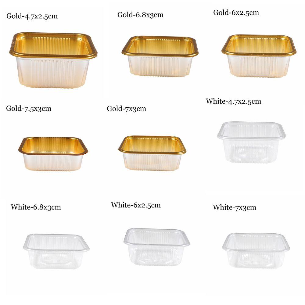 Solighter 100pcs Moon Cake Tray Inner DIY Dekorasi Kue Permen Salver