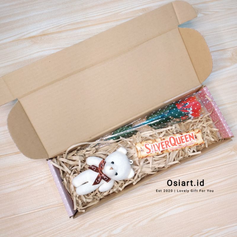 [READY STOCK] Osiart.id Hampers Valentine Gift Box Valentine Kado Sidang Wisuda Hadiah Valentine