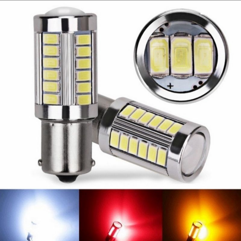 sale lampu rem stop 33 mata led bayonet arus dc kedip flash universal