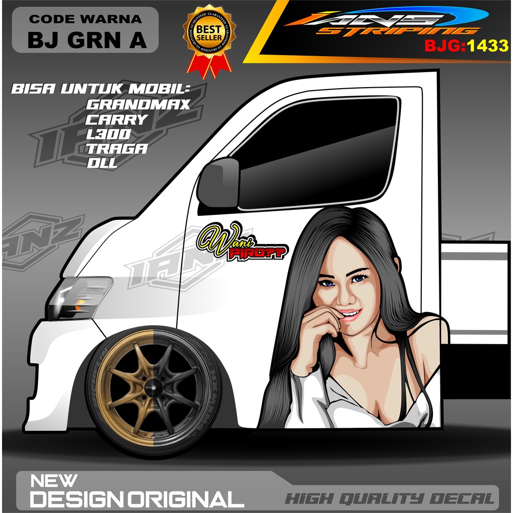 DECAL STIKER PINTU CARRY / DECAL PINTU GRANMAX / STIKER MOBIL PICK UP