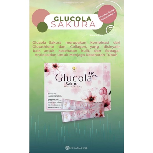 Glucola Sakura MCI Minuman Kecantikan