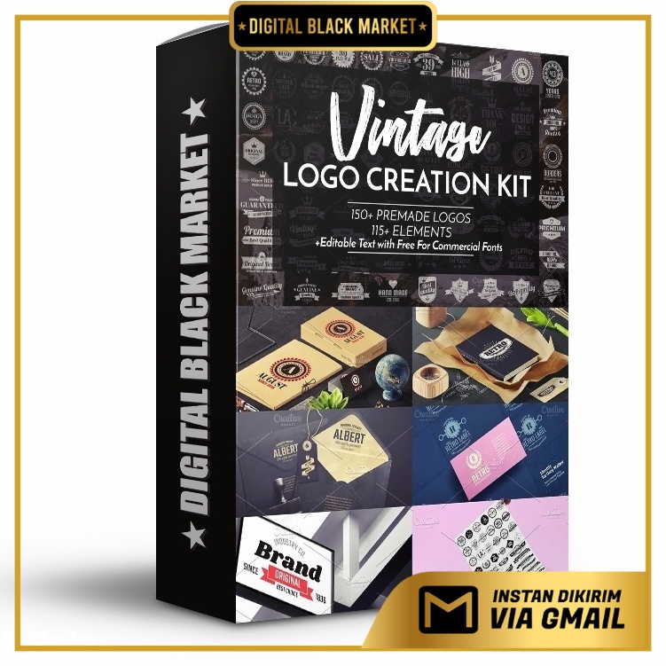 Vintage Logo Creation Kit - Photoshop &amp; Illustrator