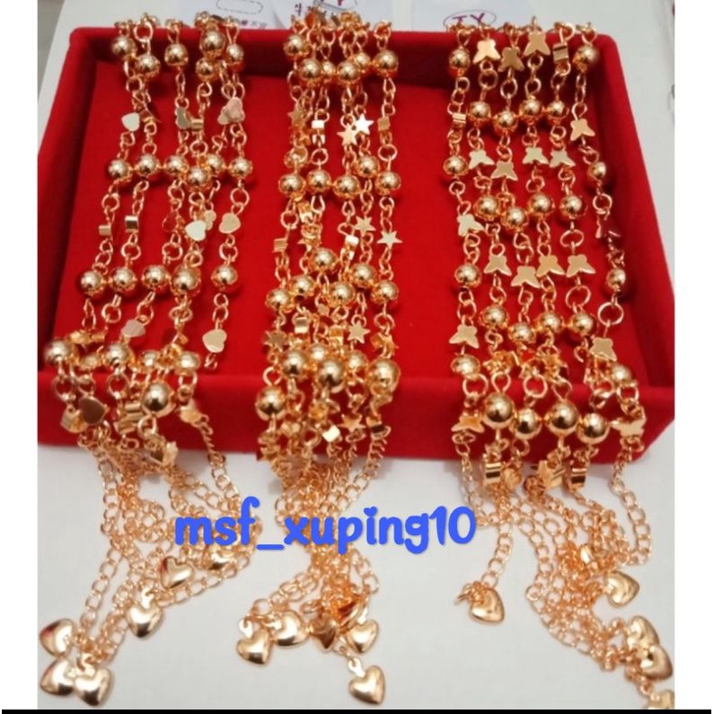 P11. Gelang xuping wanita lapis emas ukuran 18 cm