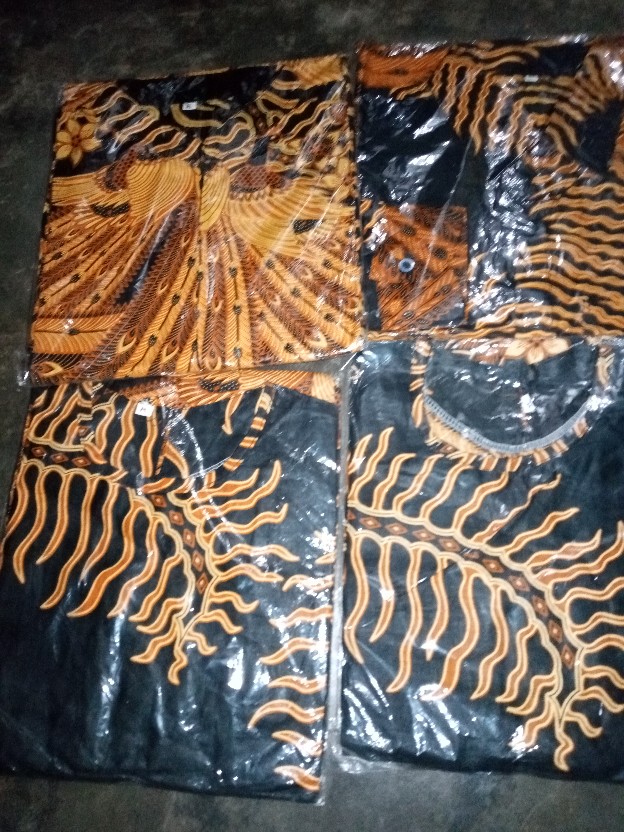 Kemeja Batik Pria Lengan Panjang Size M L Xl Xxl Bswart Batik Hrb026 Kenango Hem Panjang Padi