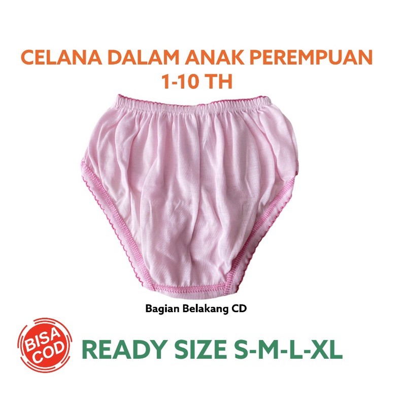 Cd Celana Dalam Anak Perempuan Cewek Katun 1 - 10 Tahun Sempak Anak Kancut Anak Cawet Anak Celana Dalam Anak Bayi Katun Adem