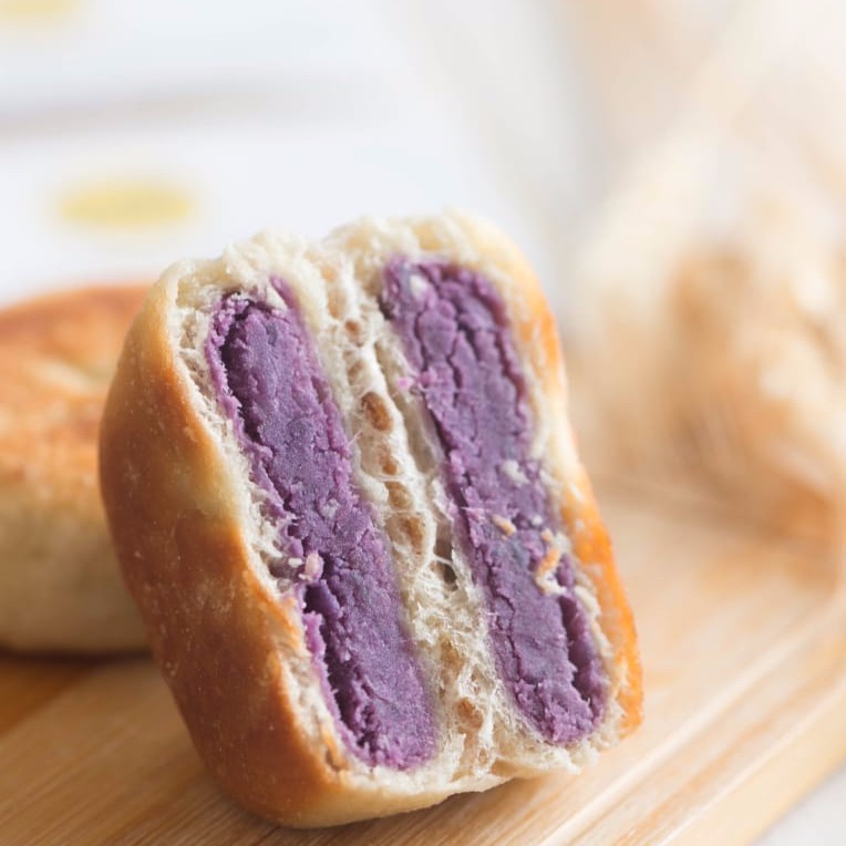 

JOLLY TASTE Home-made Roti Ubi Ungu / Purple Sweet Potato (UBE) Pan-fried Bread