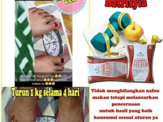 Slimming herbal batrisyia Pelangsing alami aman solusi perut buncit membakar lemak menurunkan BB