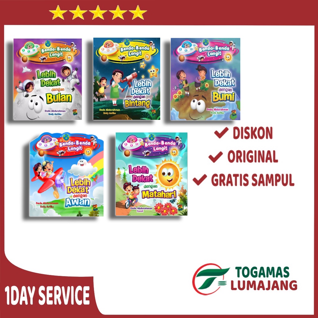 BENDA-BENDA LANGIT: LEBIH DEKAT DENGAN MATAHARI , BUMI, AWAN, BINTANG, BULAN KARYA DEDE ABDUROHMAN