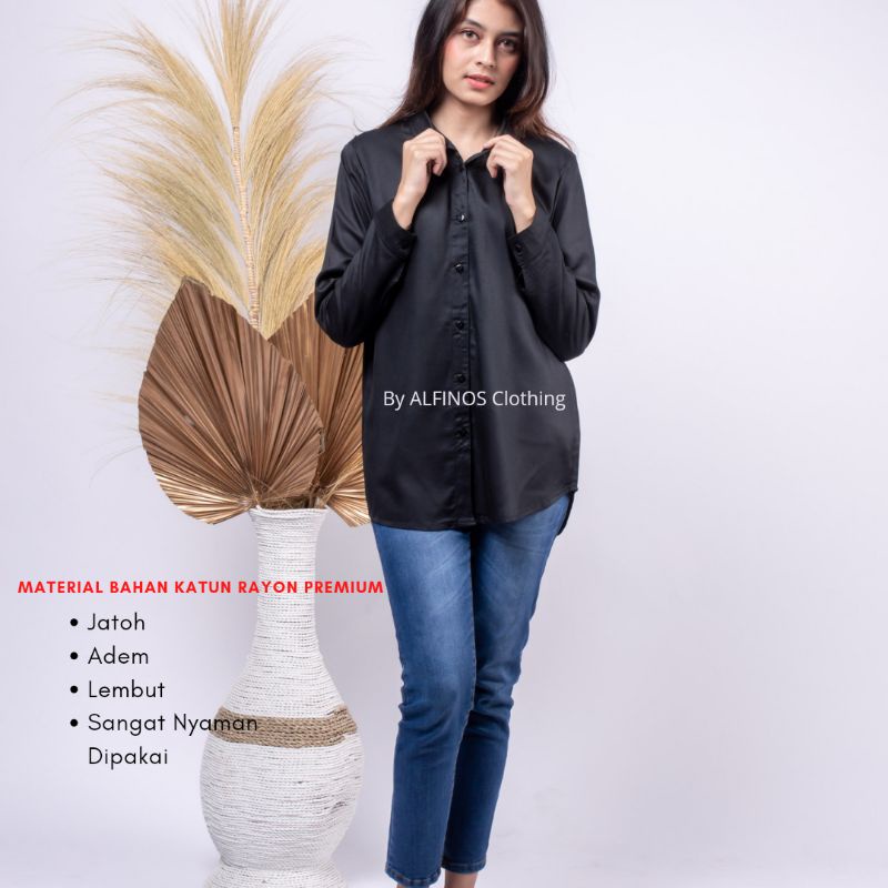 Kemeja Kerja Wanita | Kemeja Polos | Kemeja Wanita Premium | Kemeja Wanita Casual | Kemeja Kerja