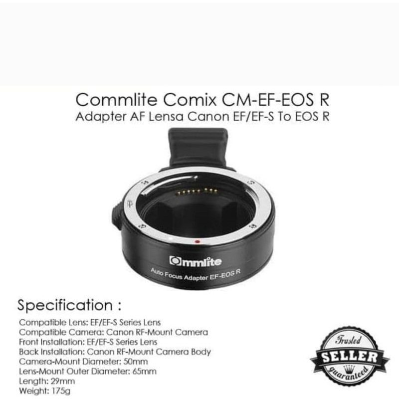 Commlite Comix CM-EF-EOS R Adapter AF Lensa Canon EF/EF-S To EOS R