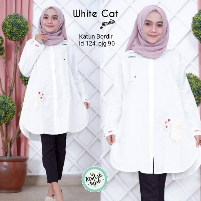 Atasan jumbo / atasan putih/ tunik jumbo / big size / LD BESAR / BAJU XXXL