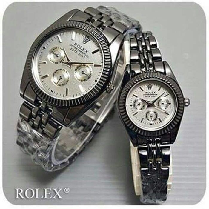 PA  JAM TANGAN MURAH RANTAI ROLEX COUPLE OYSTER CHRONO OFF // RX004 - TERMURAH