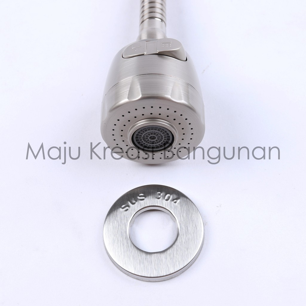 Kran Angsa Fleksibel SOLIGEN Stainless Keran Cuci Piring Tanam Tembok Sink Flexible SUS303 SUS801 SS