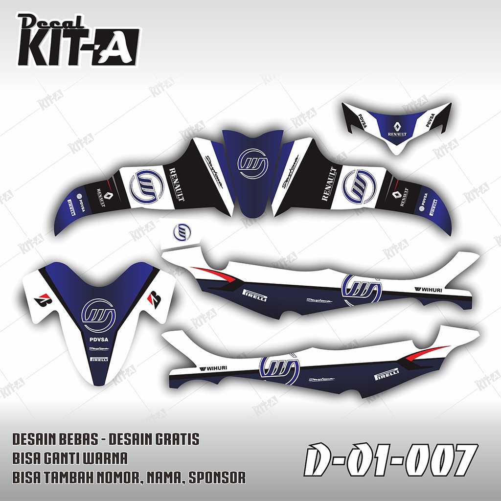 DECAL STIKER JUPITER Z STICKER DEKAL STRIPING CUSTOM MOTOR D-O1-007
