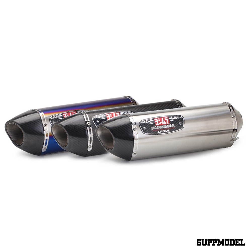 SPM Stainless Steel Motorcycle Exhaust Muffler Pipe Refit Tailpipe for Yoshimura