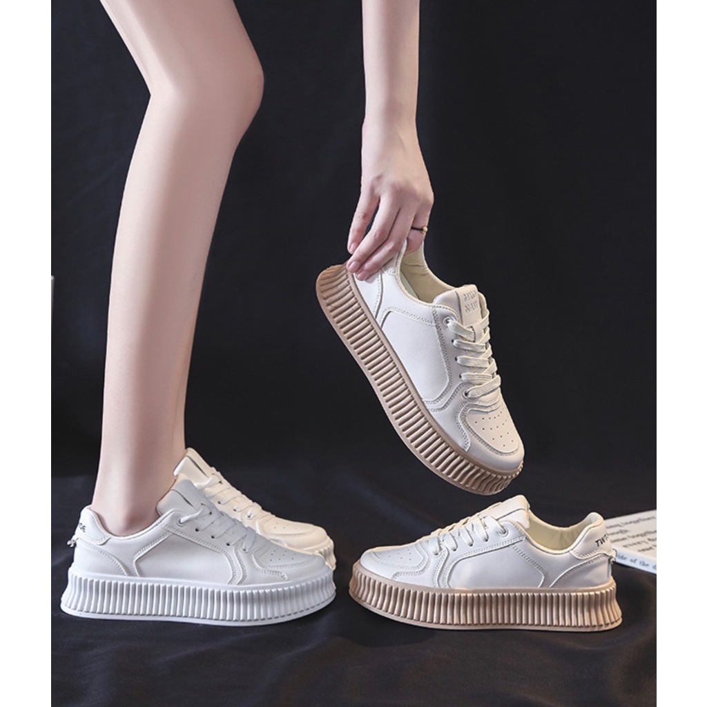 AVANCEID 1913 Sepatu Sneakers Wanita Sekolah Olahraga Sport Putih Import