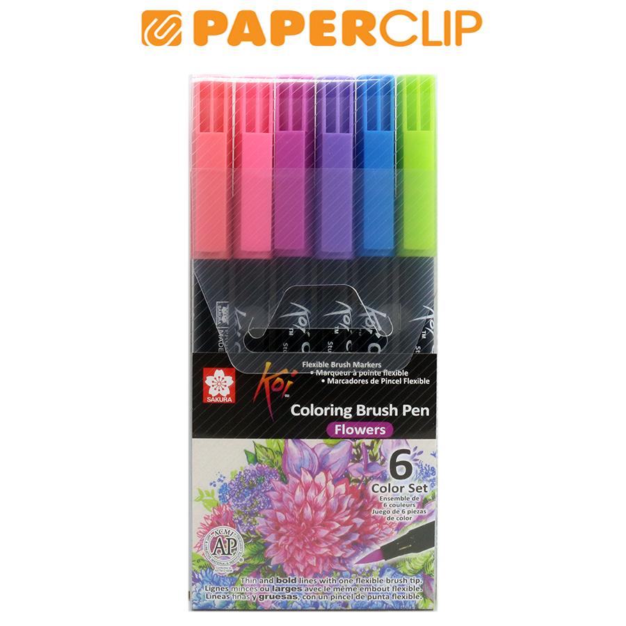 

COLORING PEN BRUSH SAKURA KOI FLOWERS SET XBR-6C