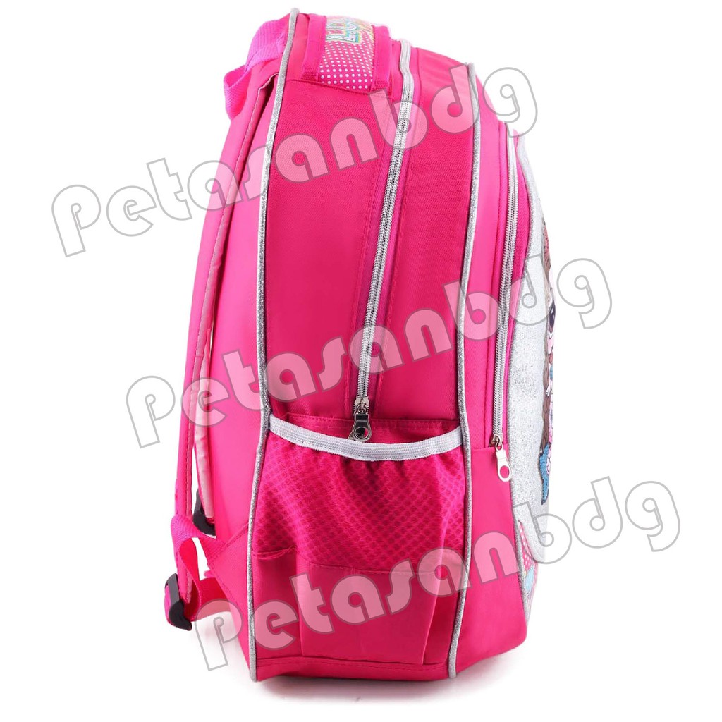 PTS - Ransel Sekolah Anak SD Perempuan Karakter LOL SURPRISE - Ransel Glitter LED MUSIC - MERMAID
