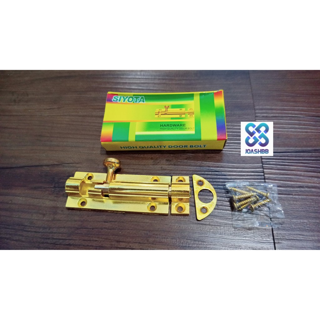 Grendel Tebal Babet Putih Kuning 2&quot;(5.08cm), 3&quot;(7.62cm), 4&quot;(10.16cm) Pintu / Jendela , Door Bolt