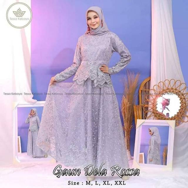 Gaun Pesta Mewah Della Rossalina Series Original Brand Tessa Kebaya