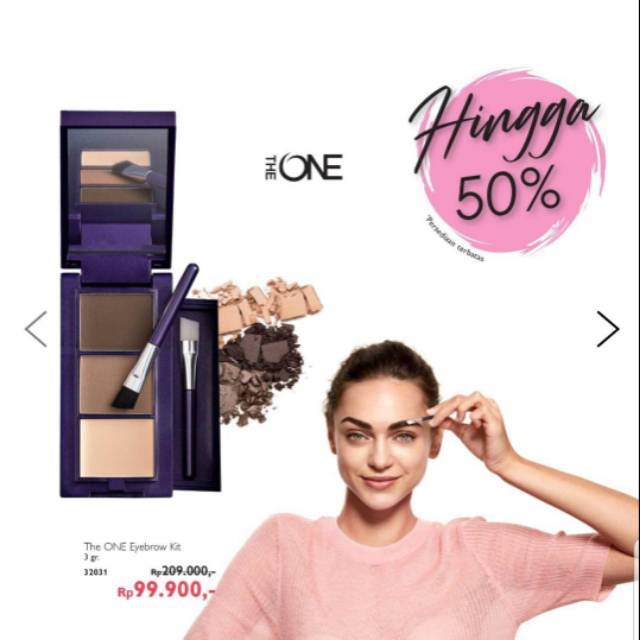 The one eyebrow kit oriflame.. percantik tampilan alis mu dengan All-in-1 eyebrow kit