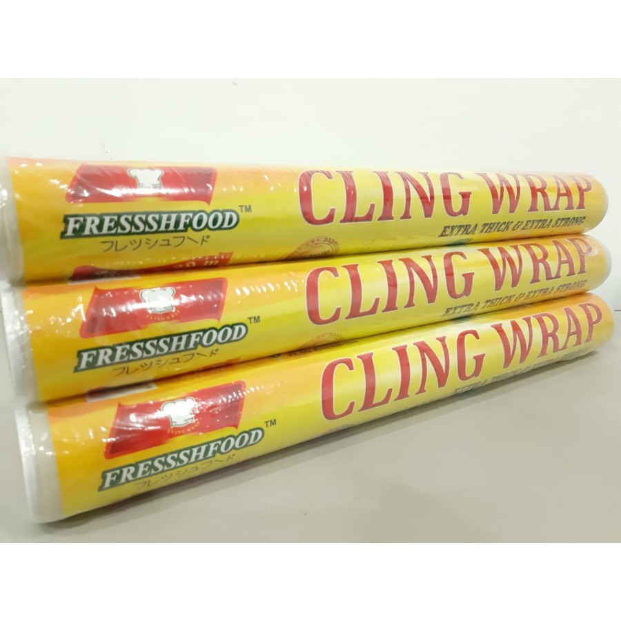 Plastic Cling Wrap Refill Ukuran 30 cm x 30 m For Fresh Food Grade