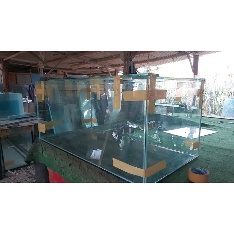 aquarium 120x60x50 kaca full 10mili