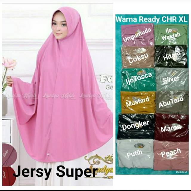 Kerudung jumbo CHR/jersey super