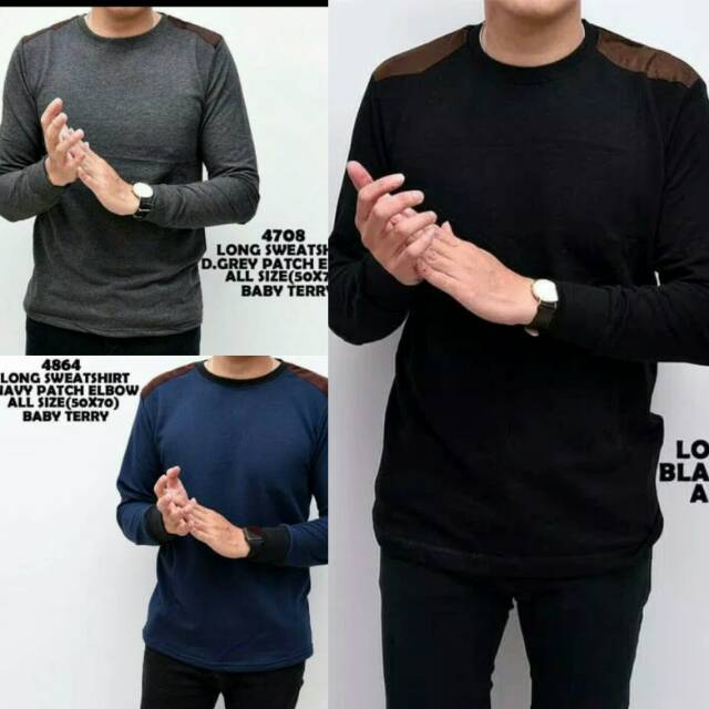 Kaos keren masa kini lengan panjang pria | sweatshirt sweater Baju Panjang cowok keren