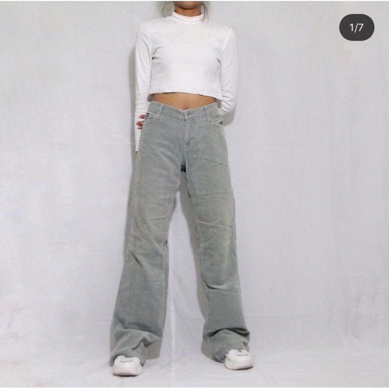 Bubblegum mint corduroy