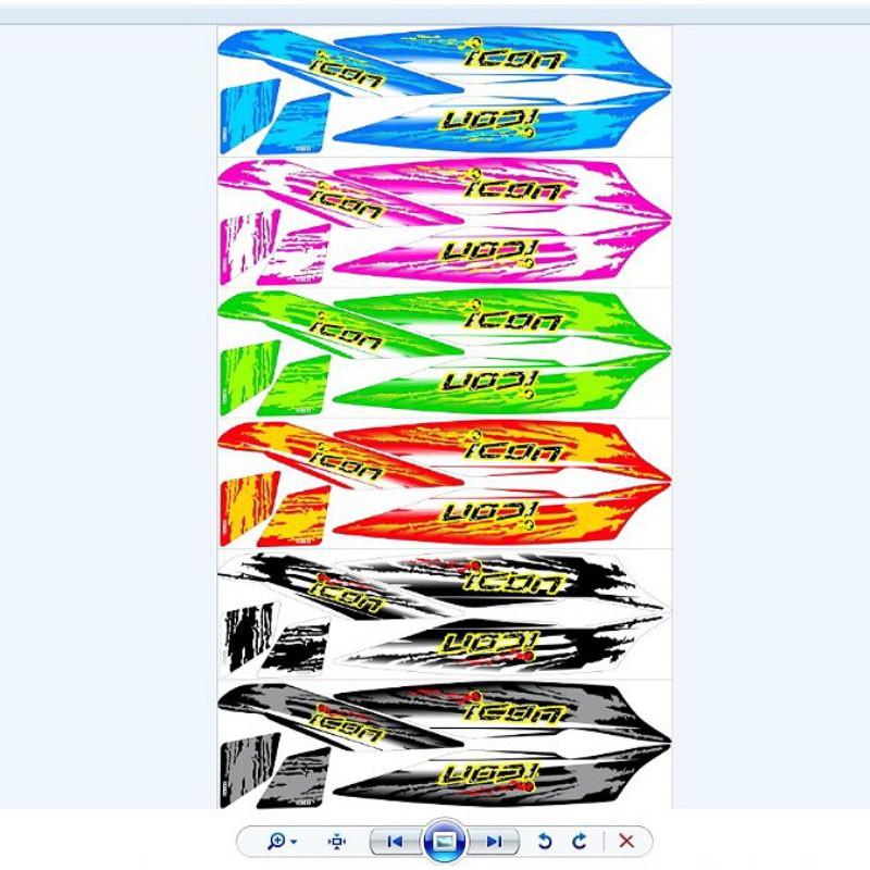Setiker Stiker Striping Beat Karbu Icon Sport / striping beat Karbu variasi sport