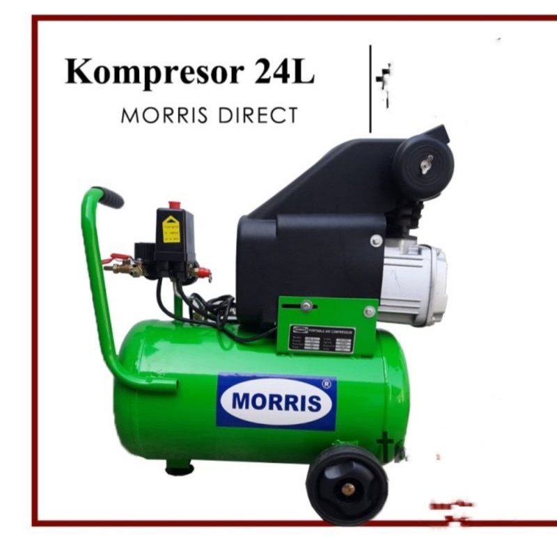 MORRIS KOMPRESOR PORTABLE 24LITER 1HP