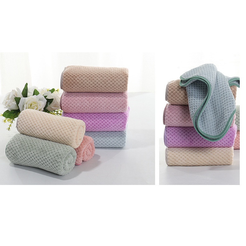 Handuk Medium Ukuran 35 x 75 cm Bahan Lembut di Badan Quick Dry Mudah Menyerap Cepat Kering Handuk Keramas Tangan Cuci Muka / Wajah / Rambut Lap Keringat Serbaguna Bahan Berkualitas Jahitan Rapi Handuk Mandi Kecil Travel Towel Sovenier Hadiah